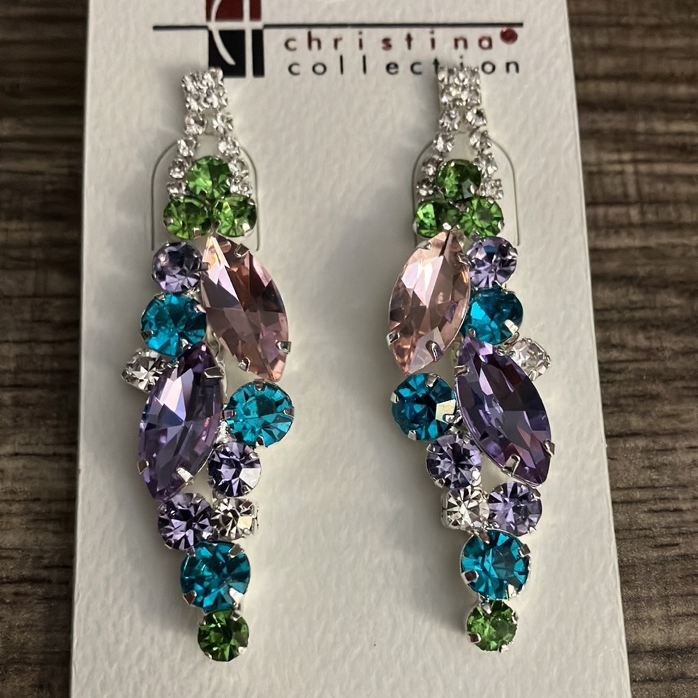 Multi Silver Earrings - Picture 2 of 5